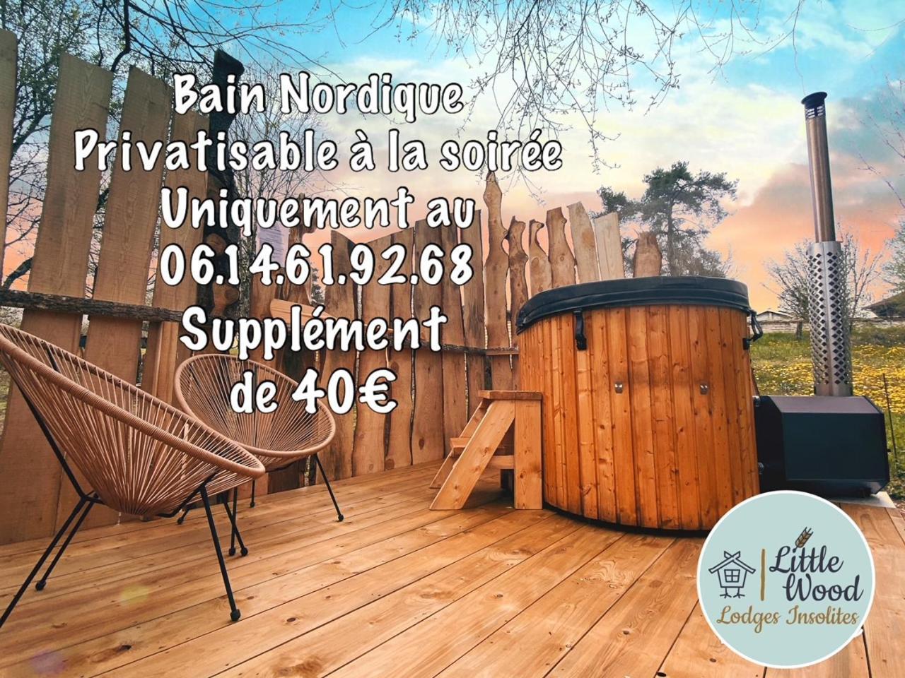 Little Wood Lodges Insolites Bailly-aux-Forges 外观 照片